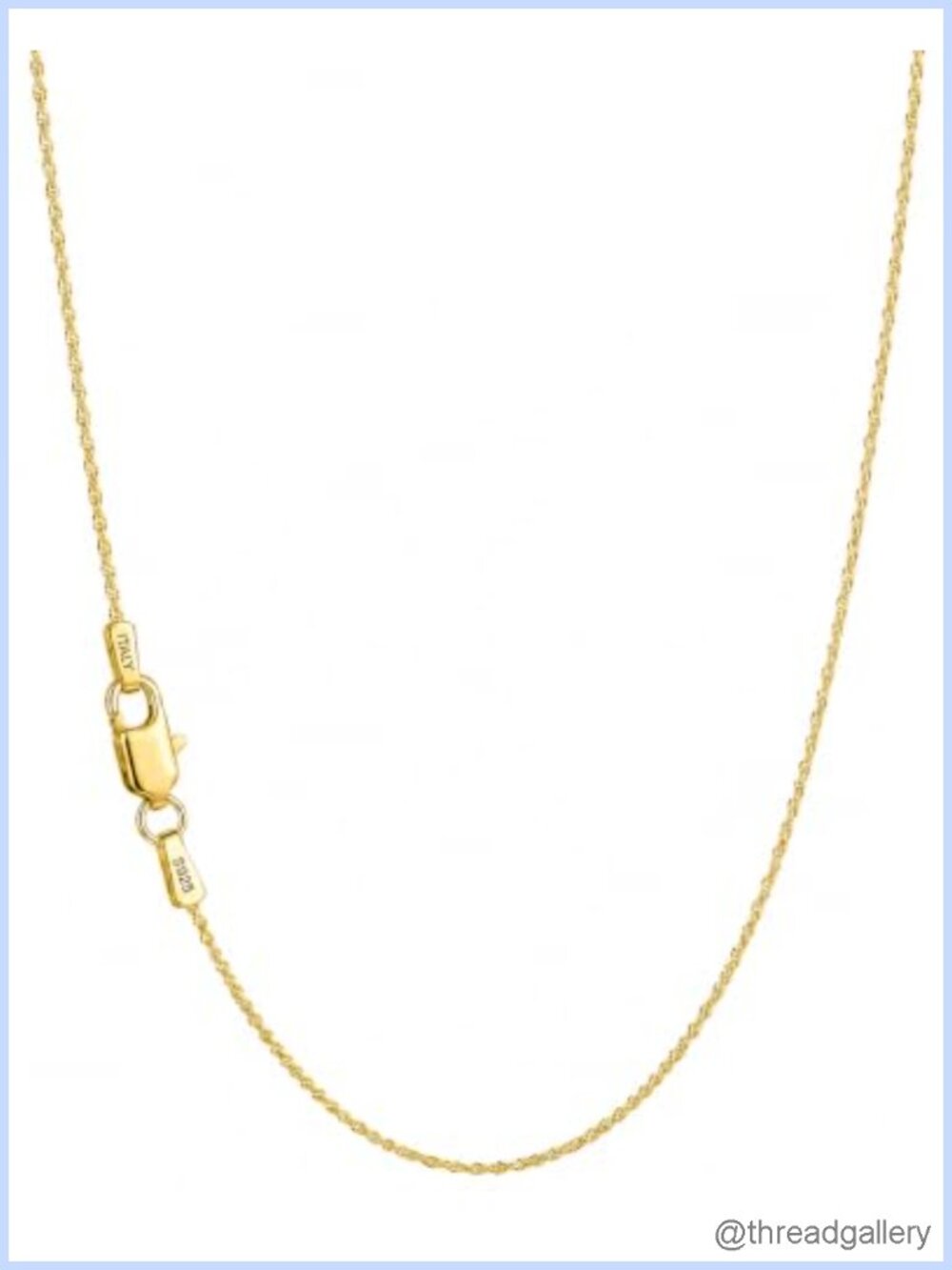 14K Gold Plated 925 Sterling Silver Chain Necklace Women Dainty Layering